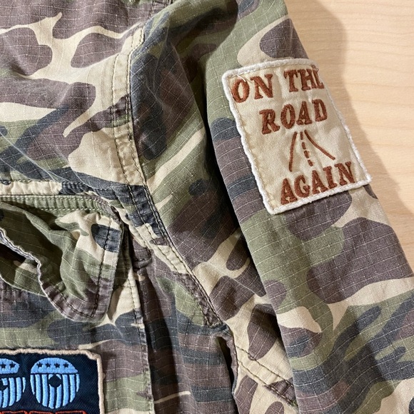 Lucky Brand Camouflage Jacket with Patches Large (MG) - Picture 7 of 13